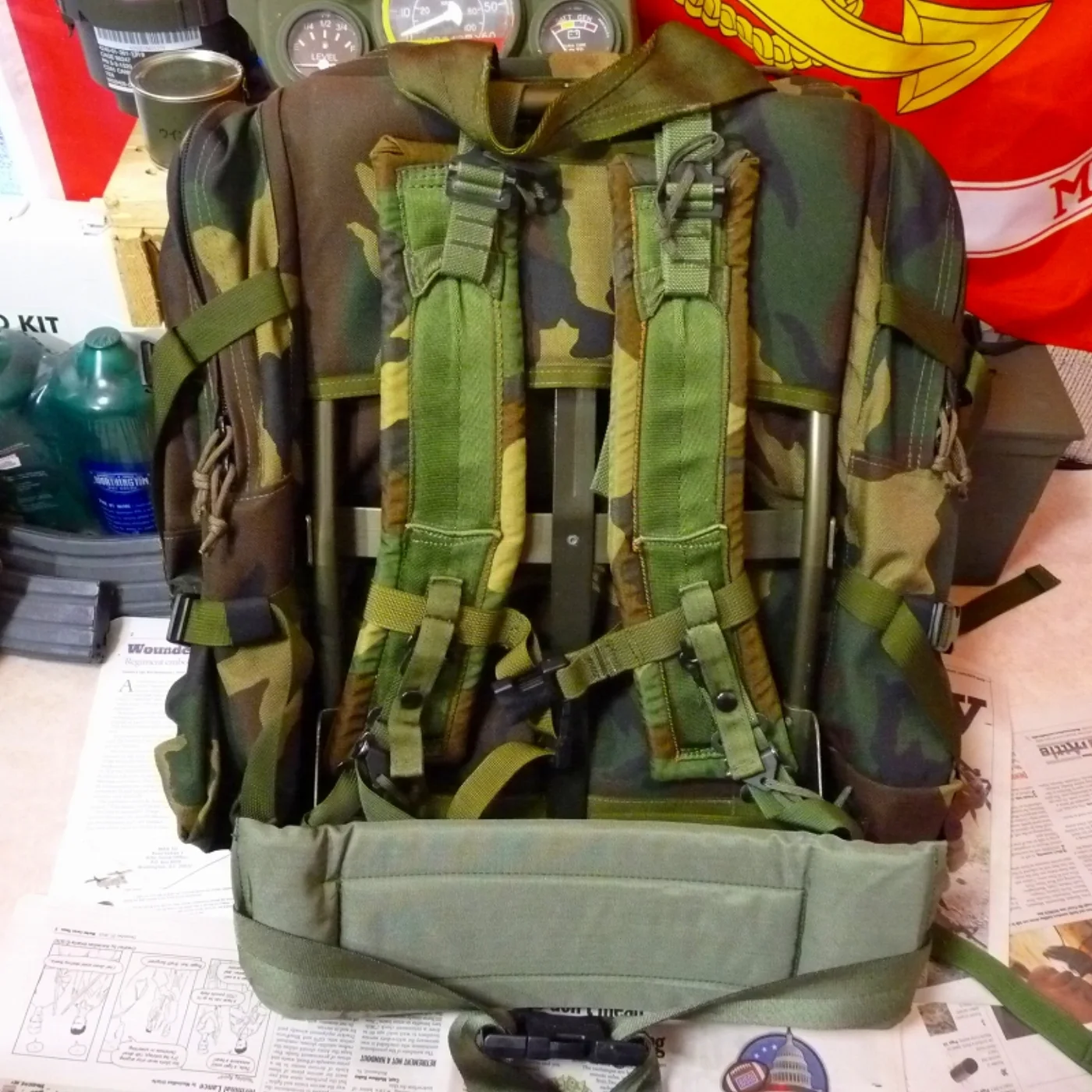 ミリタリーショップ 南国百貨店.COM|沖縄 BLACKHAWK! アリスパック フレーム付き 極上品 [ZZ Q-14 記録写真3