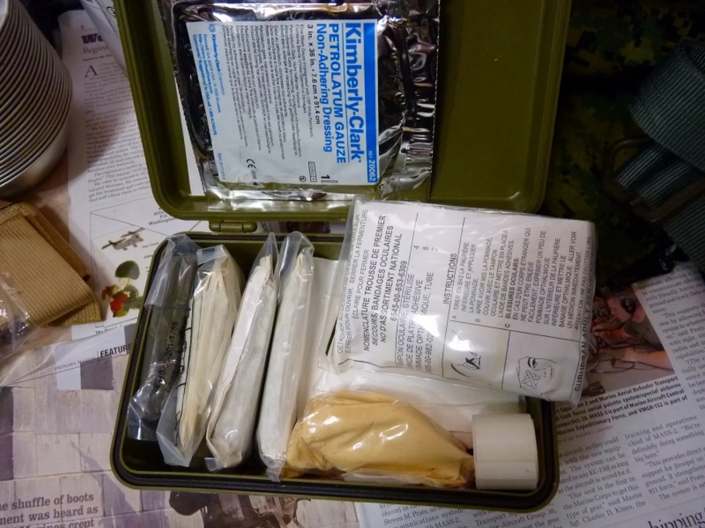 ミリタリーショップ 南国百貨店.COM|沖縄 FIRST AID KIT 中身入り プラスチックケース [ZZ Q-14 記録写真7