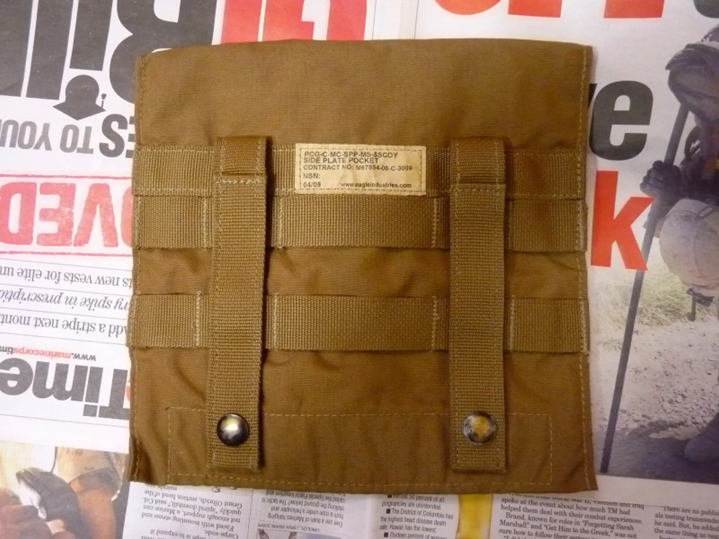 ミリタリーショップ 南国百貨店.COM|沖縄 PCG コヨーテ SIDE PLATE POCKET [ZZ Q-1442 記録写真3