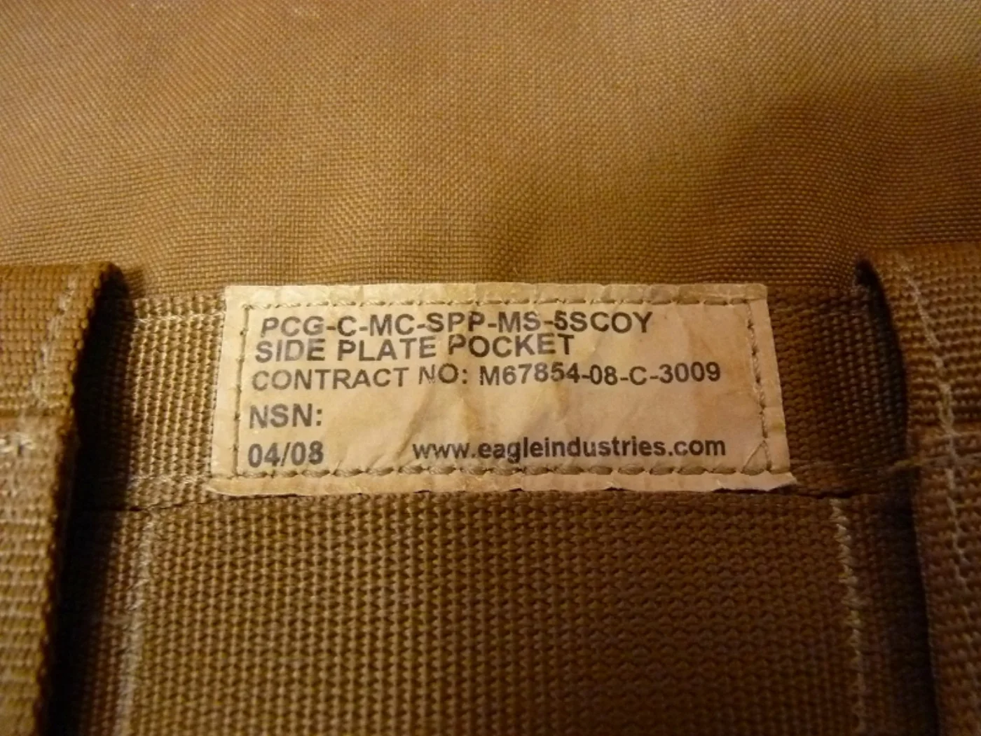 ミリタリーショップ 南国百貨店.COM|沖縄 PCG コヨーテ SIDE PLATE POCKET [ZZ Q-1442 記録写真4