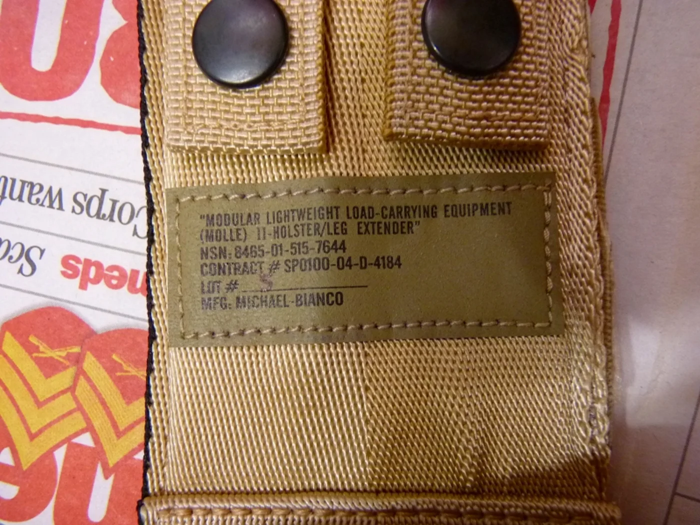 ミリタリーショップ 南国百貨店.COM|沖縄 MOLLE II HOLSTER/LEG EXTENDER 3C 新品 [ 記録写真6
