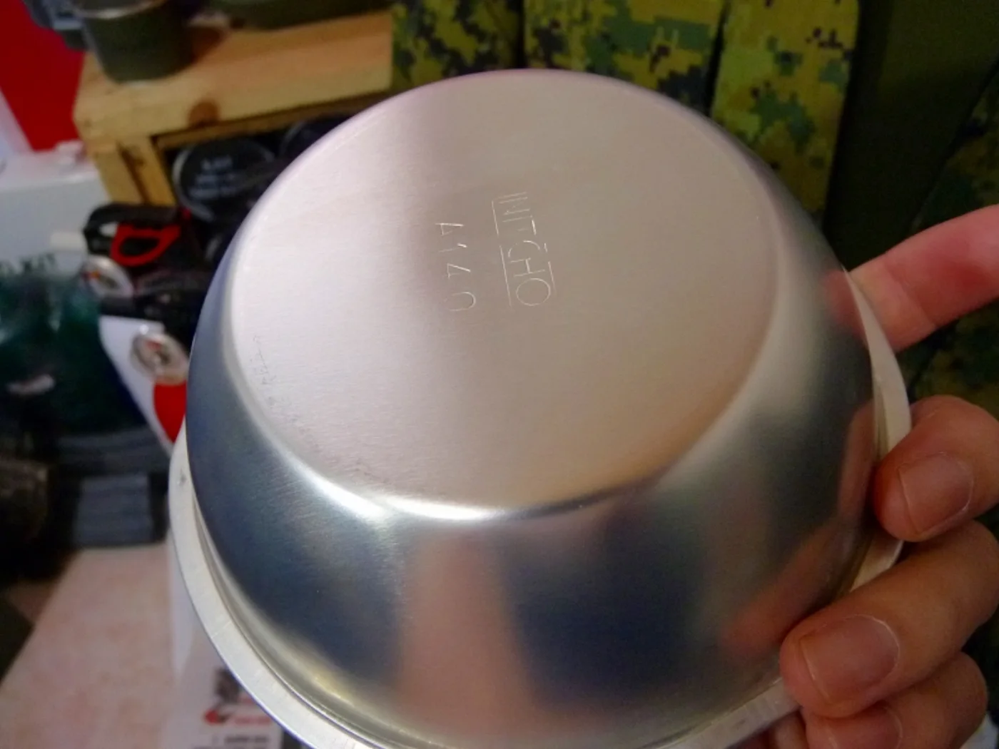 ミリタリーショップ 南国百貨店.COM|沖縄 アルミ製のカップ 直径14cm 深さ4㎝ 新品 [Q-1448] - アル 記録写真4