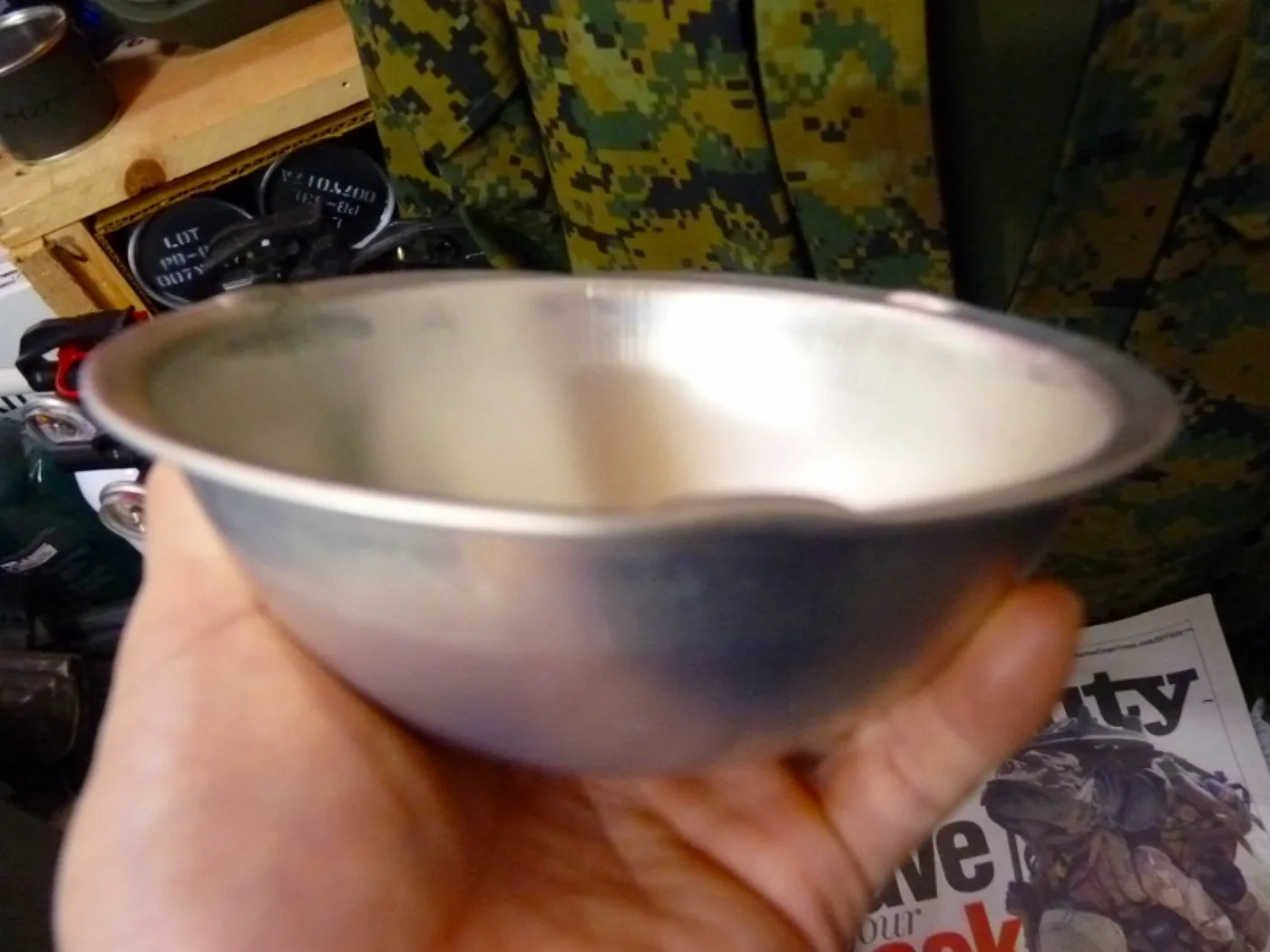 ミリタリーショップ 南国百貨店.COM|沖縄 アルミ製のカップ 直径14cm 深さ4㎝ 新品 [Q-1448] - アル 記録写真5