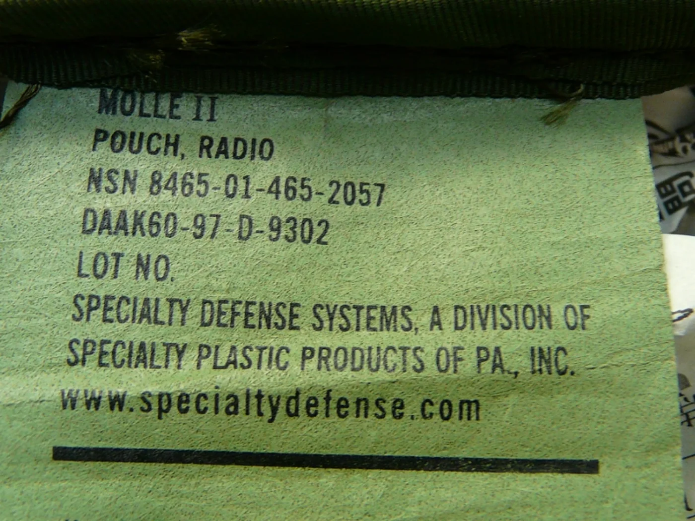 ミリタリーショップ 南国百貨店.COM|沖縄 MOLLE II POUCH RADIO [ZZ A-609] - MOL 記録写真8