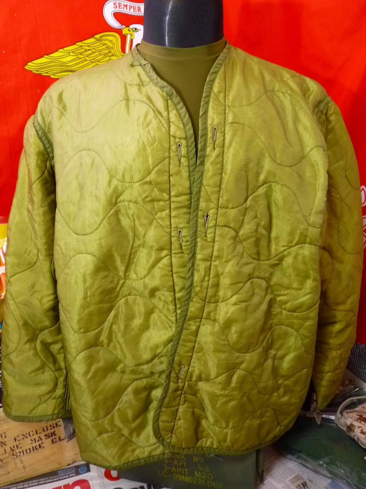ミリタリーショップ 南国百貨店.COM|沖縄 M65 ジャケット用ライナー L 中古 [ZZ Q-1492] - M65 記録写真3