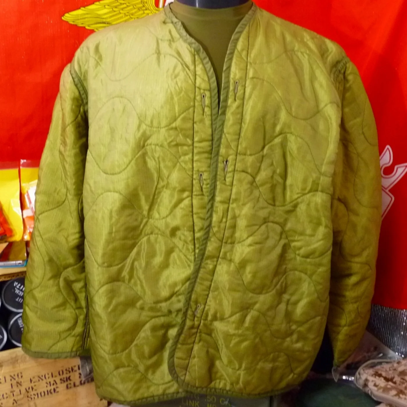 ミリタリーショップ 南国百貨店.COM|沖縄 M65 ジャケット用ライナー L 中古 [ZZ Q-1492] - M65 記録写真4