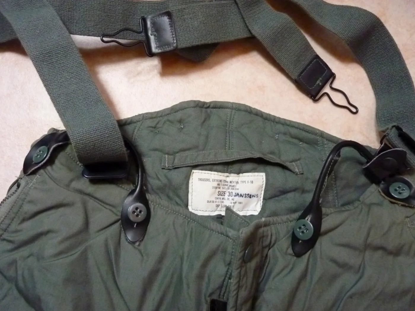 ミリタリーショップ 南国百貨店.COM|沖縄 TROUSERS EXTREME COLD WEATHER TYPE F- 記録写真6