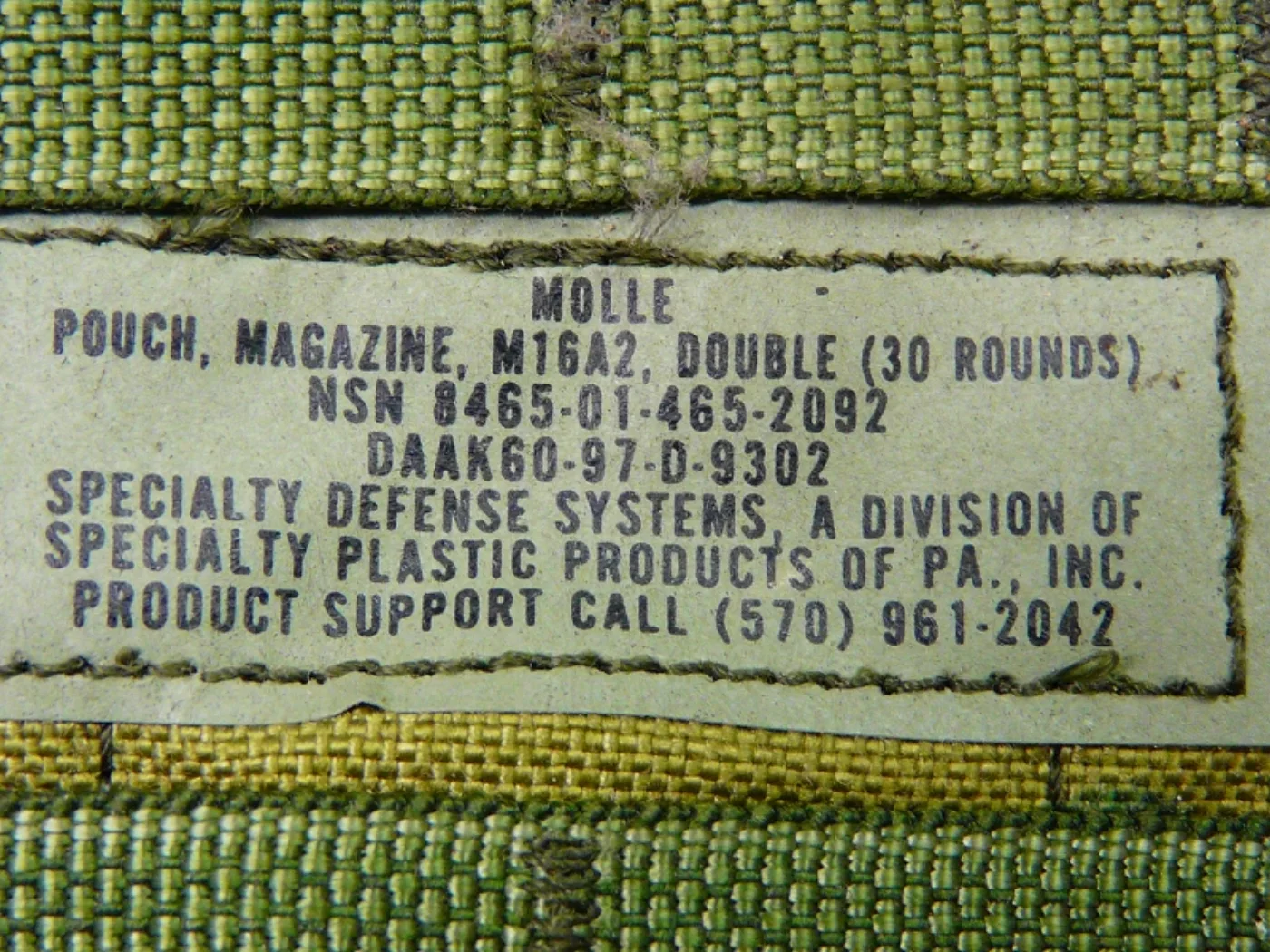 ミリタリーショップ 南国百貨店.COM|沖縄 M16 ３０連用マガジンポーチ ダブル [ZZ C-1292] - M16 記録写真6