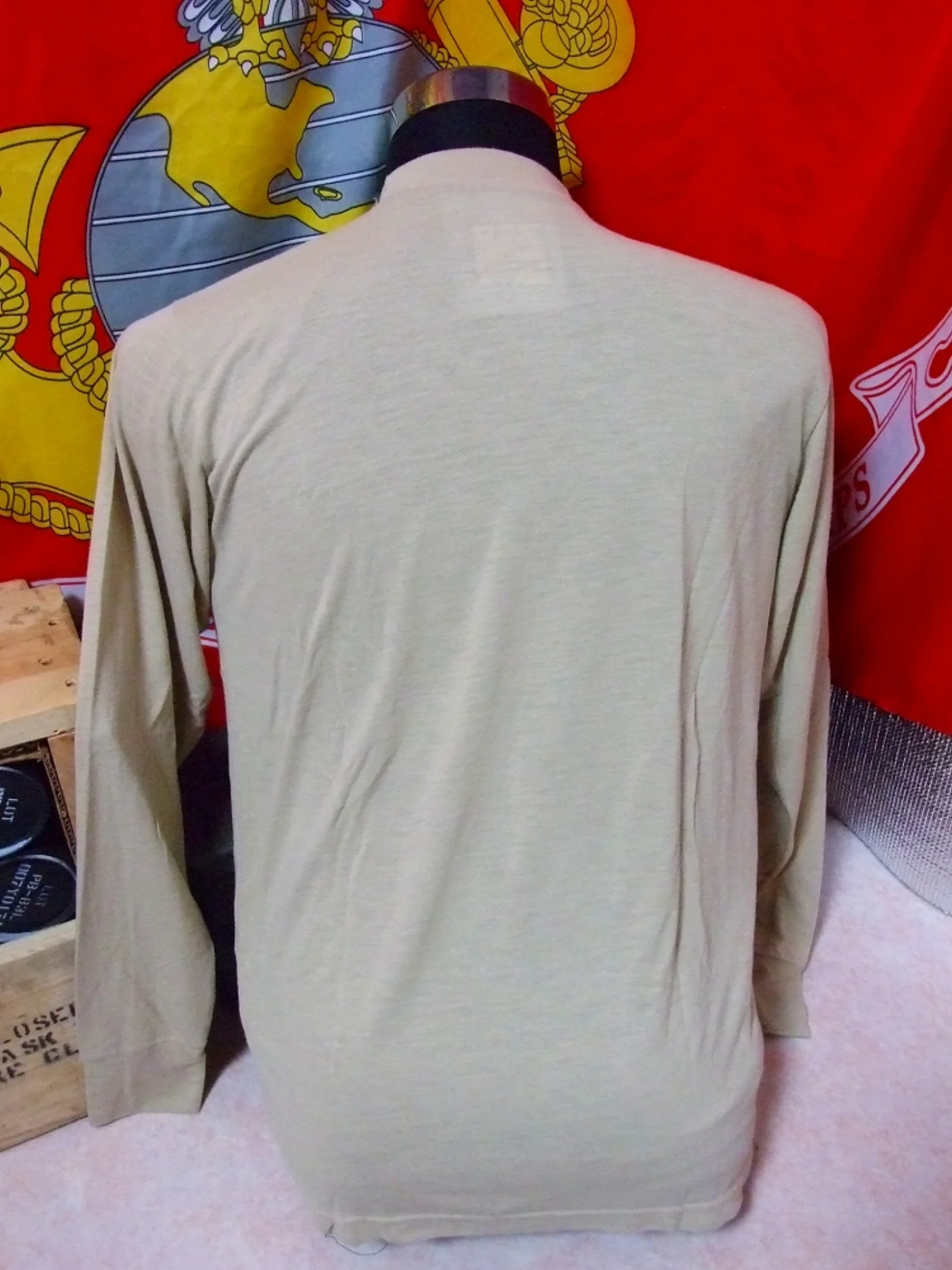 ミリタリーショップ 南国百貨店.COM|沖縄 USMC USMC ミリタリーインナーシャツ＋バラクラバ TAN [ZZ 記録写真5