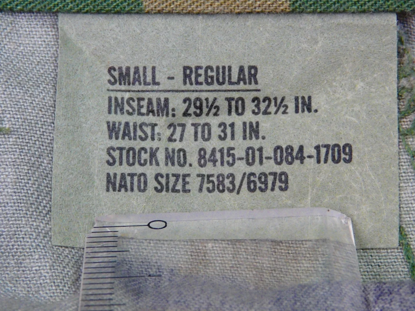 ミリタリーショップ 南国百貨店.COM|沖縄 BDU カモフラージュ 迷彩パンツ S-R [Z-1542] - BDU 記録写真2
