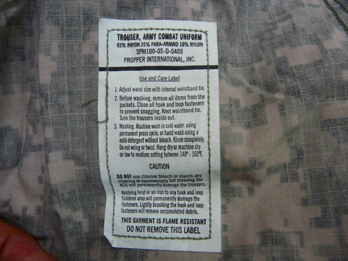 ミリタリーショップ 南国百貨店.COM|沖縄 ACU ARMY戦闘服上下セット M パッチ付き 新品 [Z-1543] 記録写真4