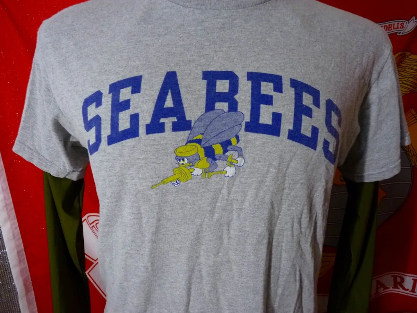 ミリタリーショップ 南国百貨店.COM|沖縄 U.S.NAVY SEABEES Tシャツ M [ZZ Q-1292] - 記録写真3