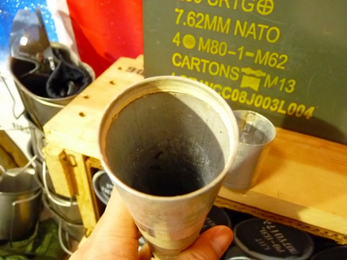 ミリタリーショップ 南国百貨店.COM|沖縄 SIGNAL ILLUMINATION 照明弾用のアルミケース [ZZ Q 記録写真5