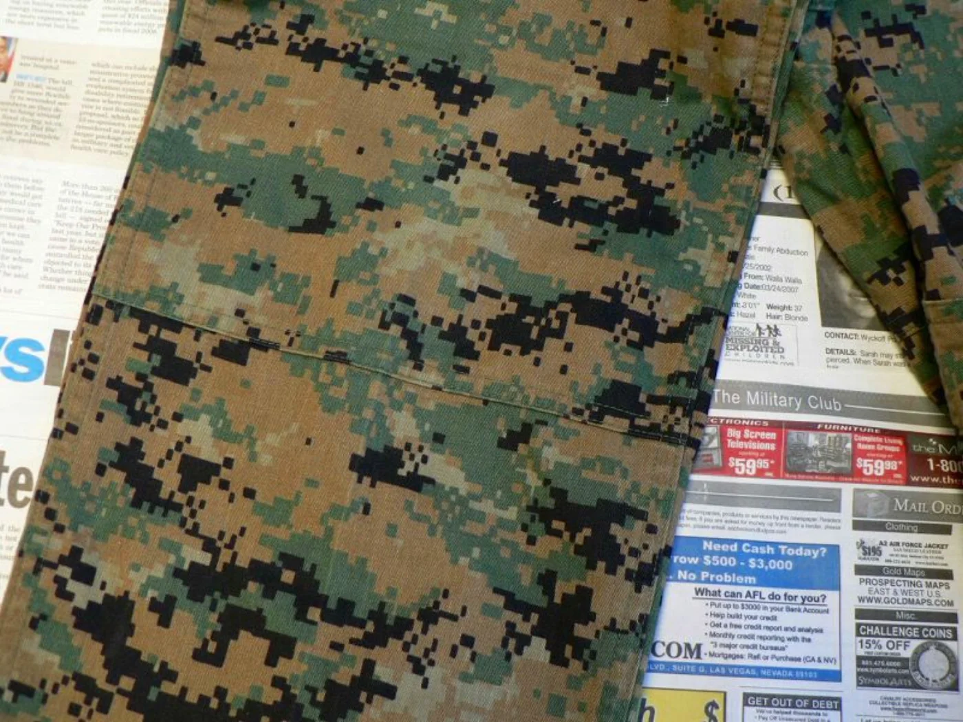 ミリタリーショップ 南国百貨店.COM|沖縄 マーパット ウッドランド パンツ 極上品 S-S [Z-648] - マー 記録写真3
