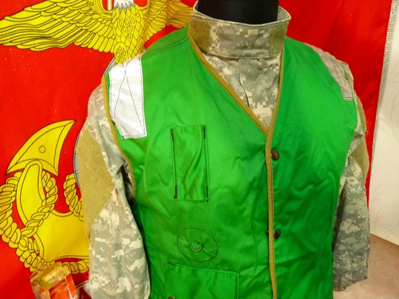 ミリタリーショップ 南国百貨店.COM|沖縄 LIFE PRESERVER VEST カバー 緑 [ZZ Q-1628] 記録写真3