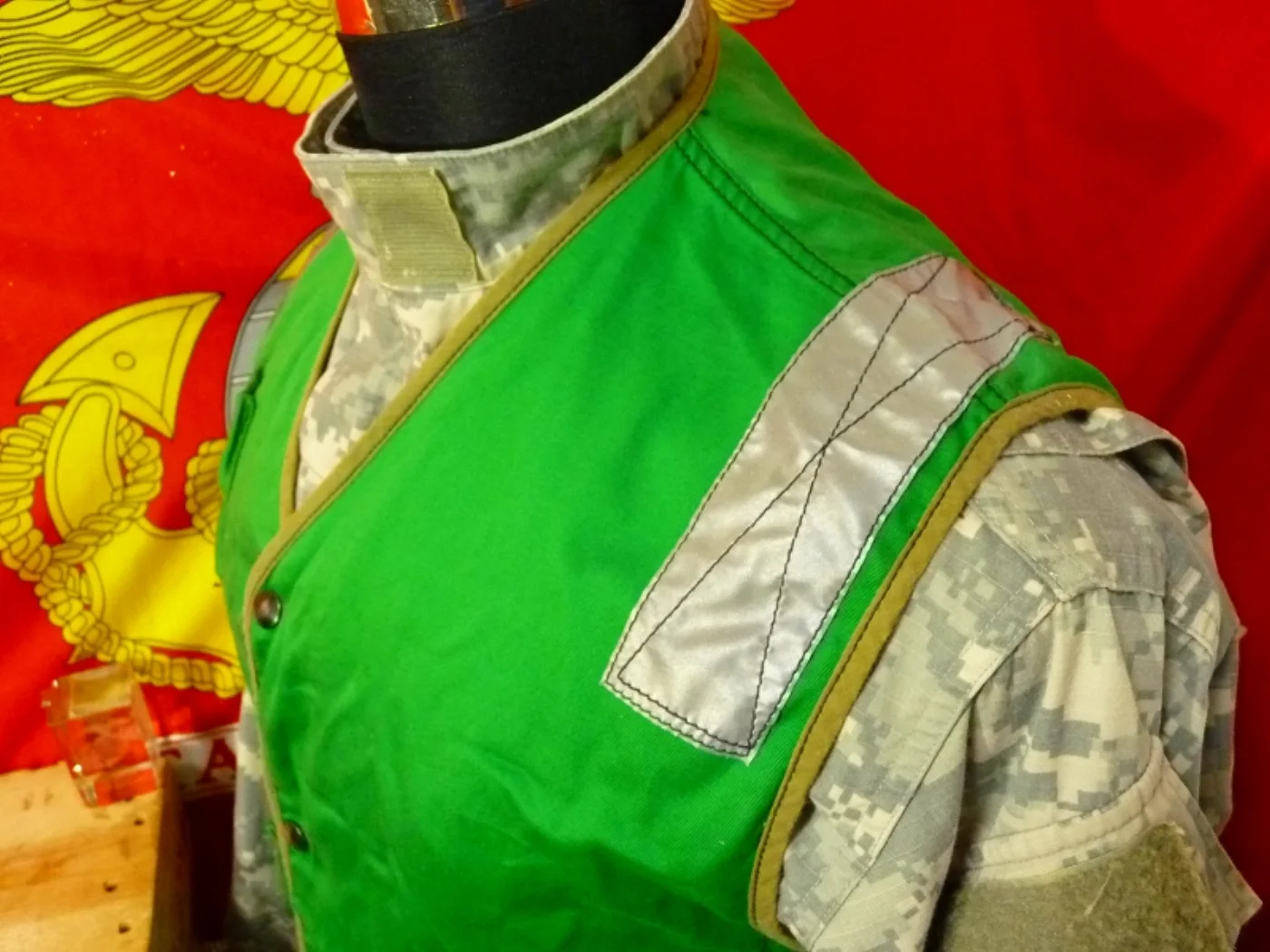 ミリタリーショップ 南国百貨店.COM|沖縄 LIFE PRESERVER VEST カバー 緑 [ZZ Q-1628] 記録写真4