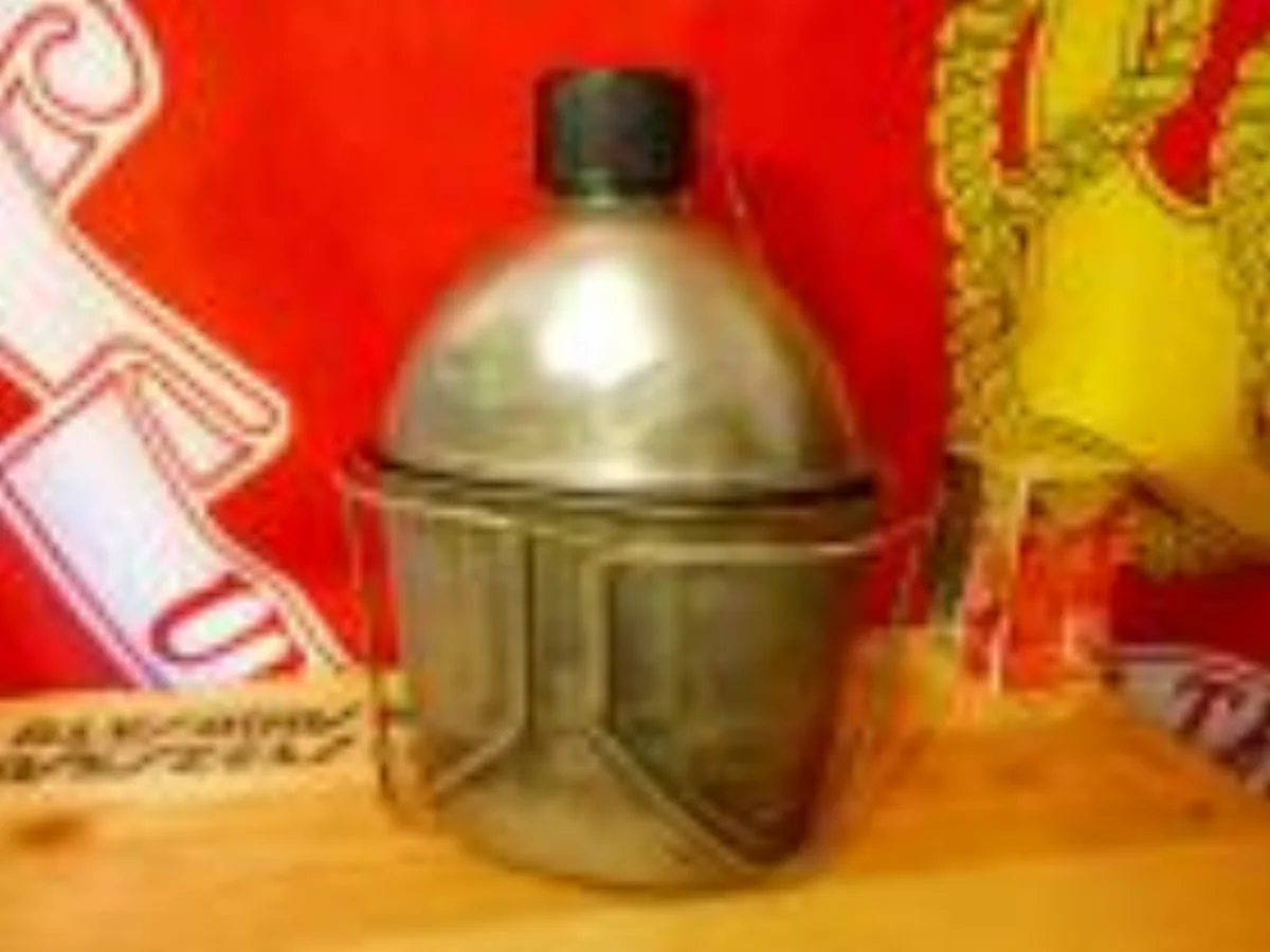 ミリタリーショップ 南国百貨店.COM|沖縄 ステンレス キャンティーン 1943 湯沸かしセット付き [Q-1615+ 記録写真1