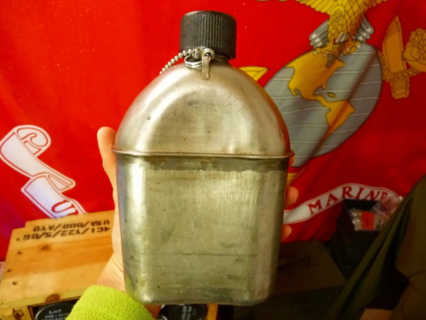 ミリタリーショップ 南国百貨店.COM|沖縄 ステンレス キャンティーン 1943 湯沸かしセット付き [Q-1615+ 記録写真5