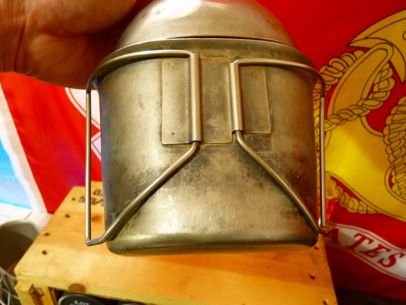 ミリタリーショップ 南国百貨店.COM|沖縄 ステンレス キャンティーン 1943 湯沸かしセット付き [Q-1615+ 記録写真7