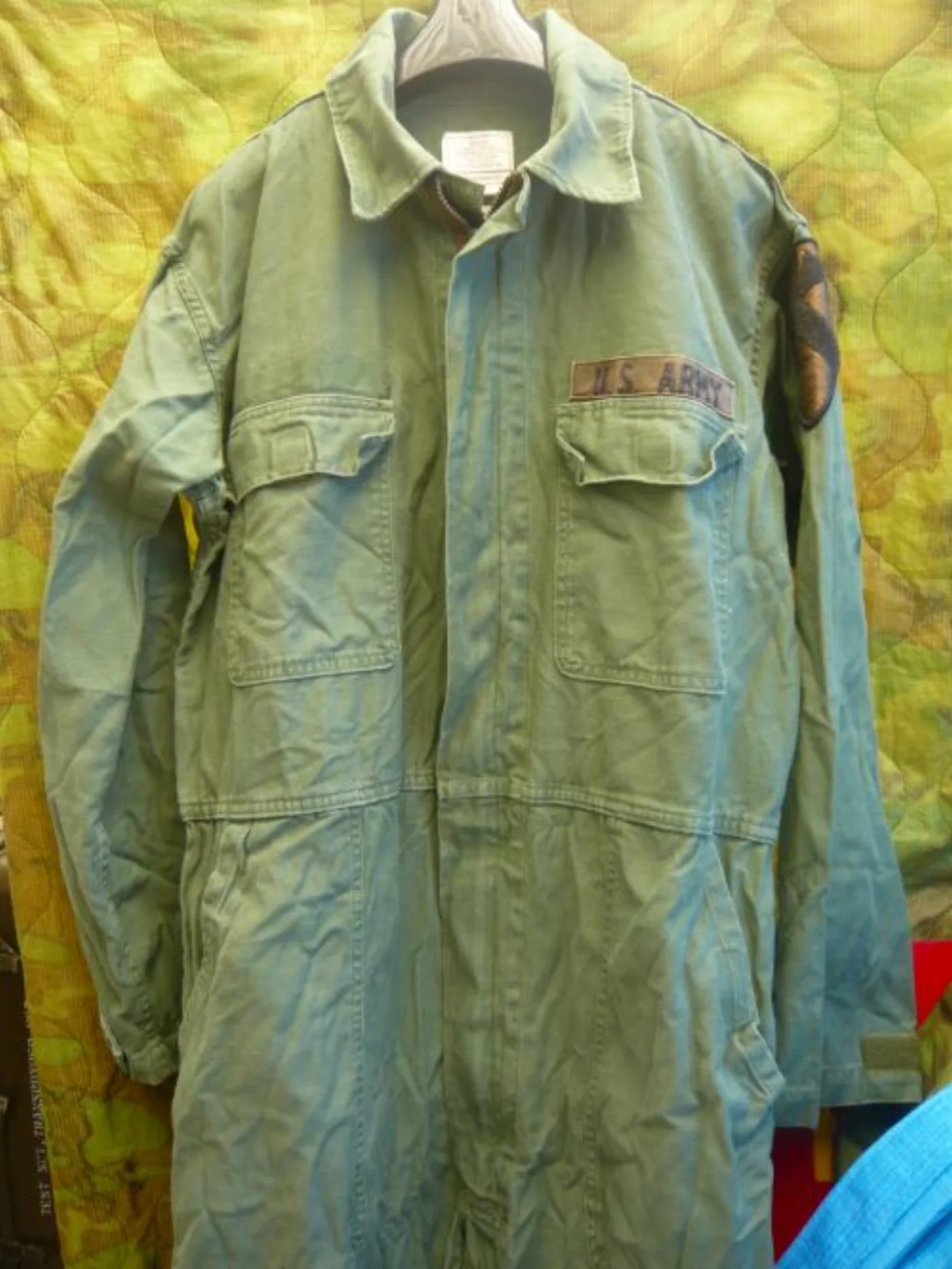 ミリタリーショップ 南国百貨店.COM|沖縄 U.S.ARMY カバーオール つなぎ M [J-268] - 米軍放出品 記録写真2