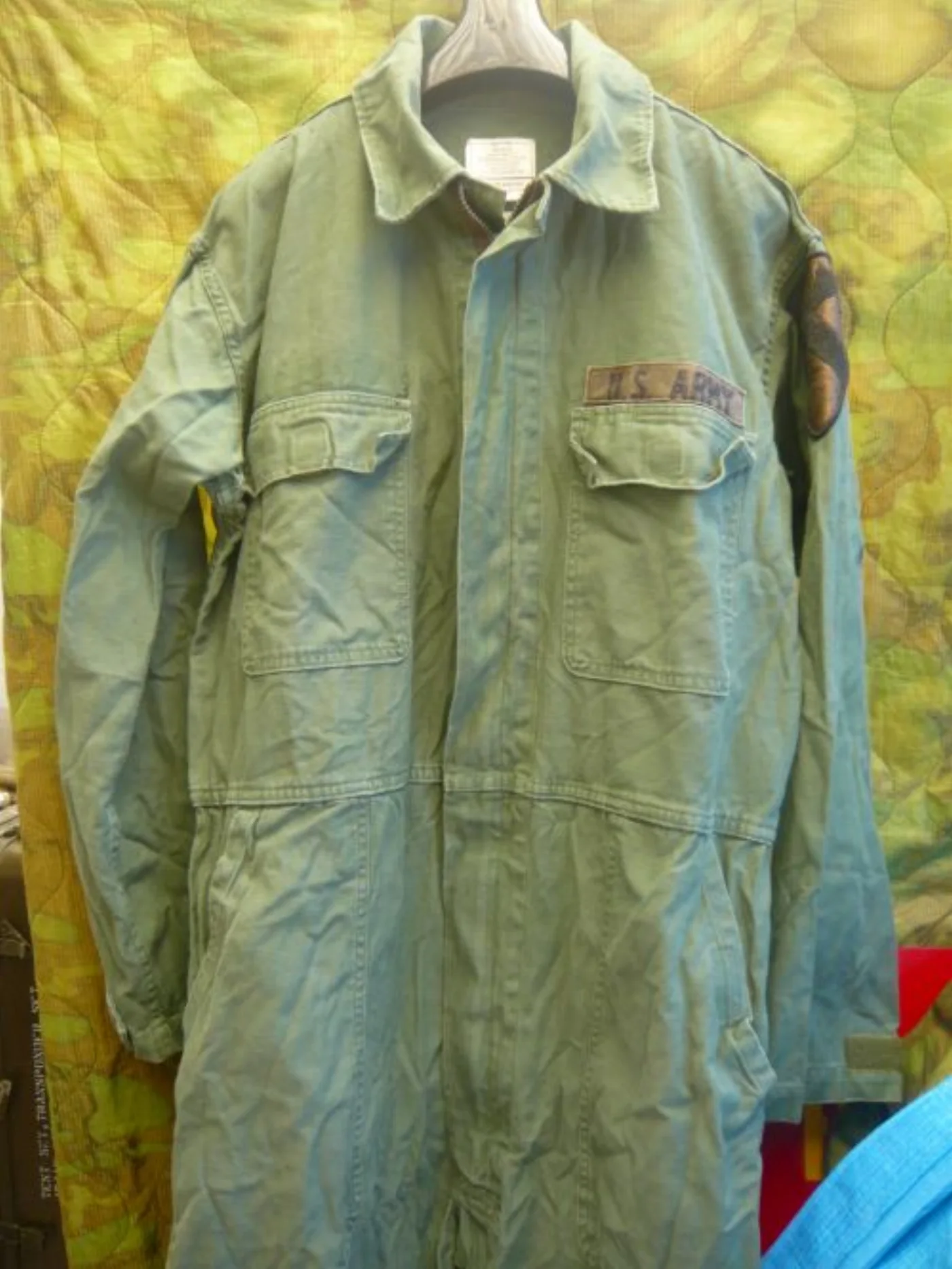 ミリタリーショップ 南国百貨店.COM|沖縄 U.S.ARMY カバーオール つなぎ M [J-268] - 米軍放出品 記録写真3
