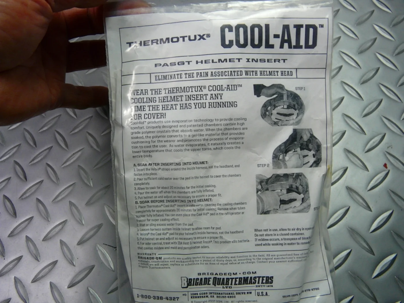 ミリタリーショップ 南国百貨店.COM|沖縄 ヘルメット用 COOL AID 新品 [C-1303] - ヘルメット用 記録写真3