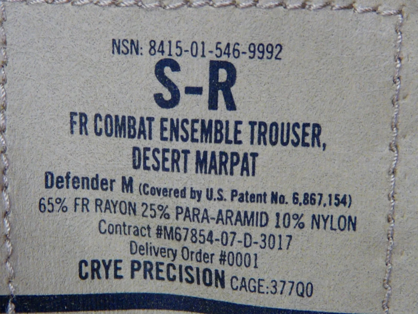ミリタリーショップ 南国百貨店.COM|沖縄 USMC 新型コンバットパンツ FROG S-R 新品 [Z-1560] 記録写真8