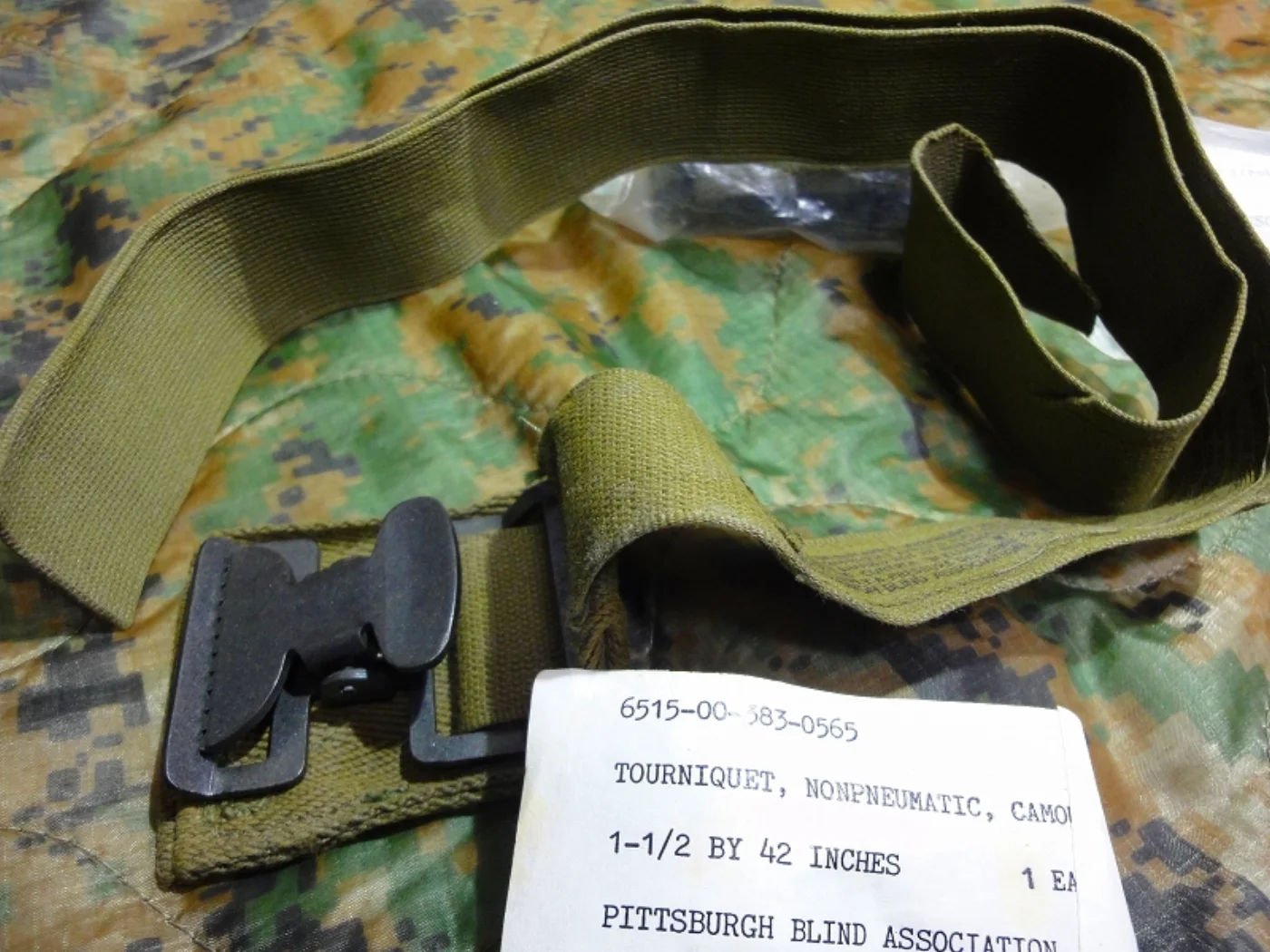 ミリタリーショップ 南国百貨店.COM|沖縄 便利で丈夫な結束帯 アウトドアに最適 新品 コットン [ZZ Q-1670 記録写真5