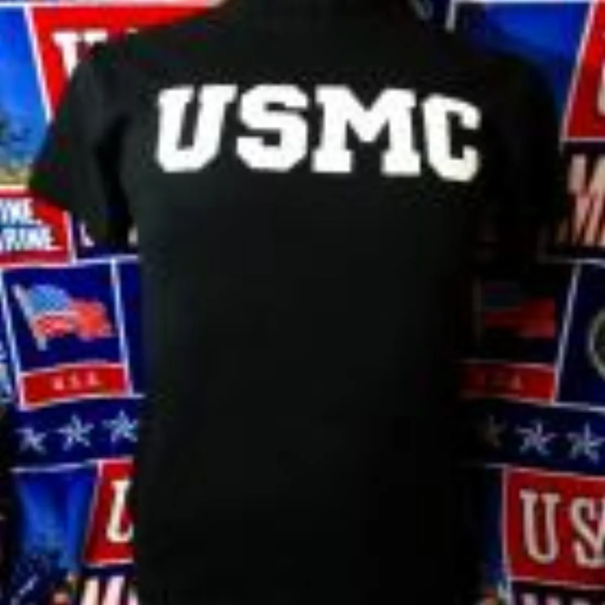 ミリタリーショップ 南国百貨店.COM|沖縄 USMC 黒 M コットン100% [ZZ Q-1731] - USMC& 記録写真1