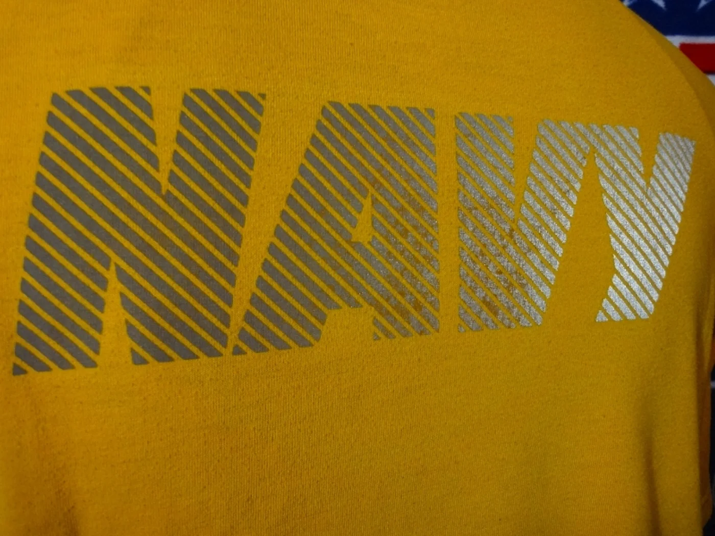 ミリタリーショップ 南国百貨店.COM|沖縄 U.S.NAVY Tシャツ L 反射文字 [ZZ Q-1749] - U. 記録写真5