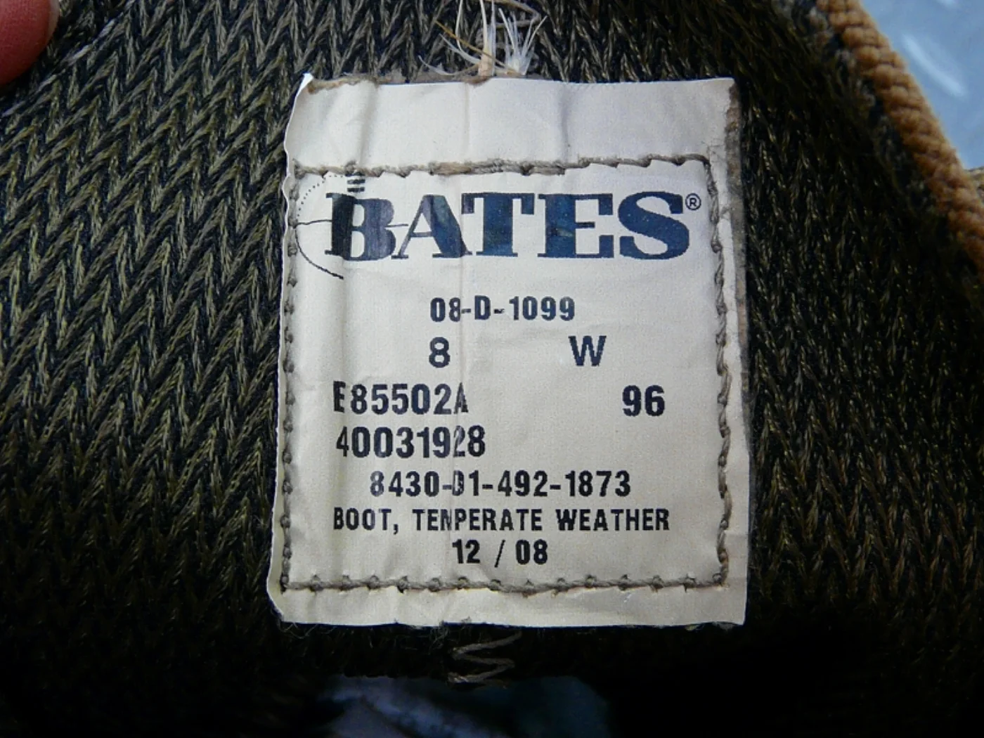 ミリタリーショップ 南国百貨店.COM|沖縄 BATES 防水デザートブーツ 8W(26cm幅広) 未使用品 [ZZ B 記録写真7