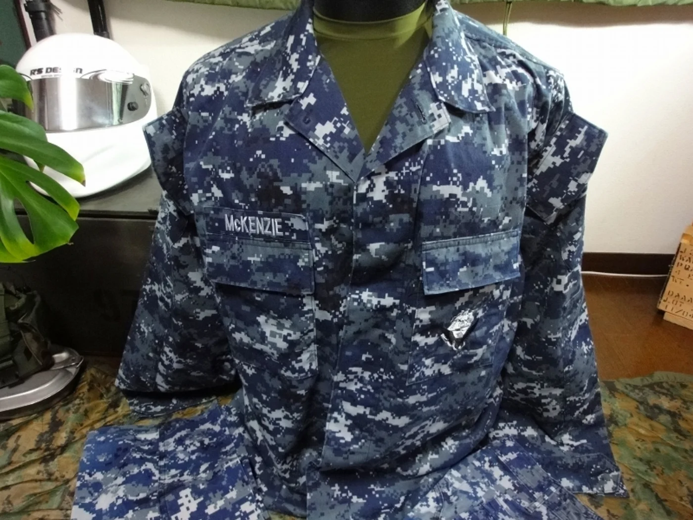 ミリタリーショップ 南国百貨店.COM|沖縄 映画「バトルシップ」NAVY新型ユニフォーム NWU L-L上下セット [ 記録写真3