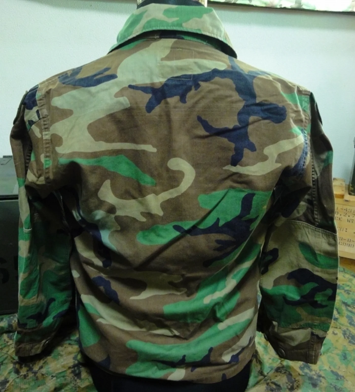 ミリタリーショップ 南国百貨店.COM|沖縄 U.S.ARMY 迷彩服 S-S ワッペン付き [ZZZ Q-1852] 記録写真6