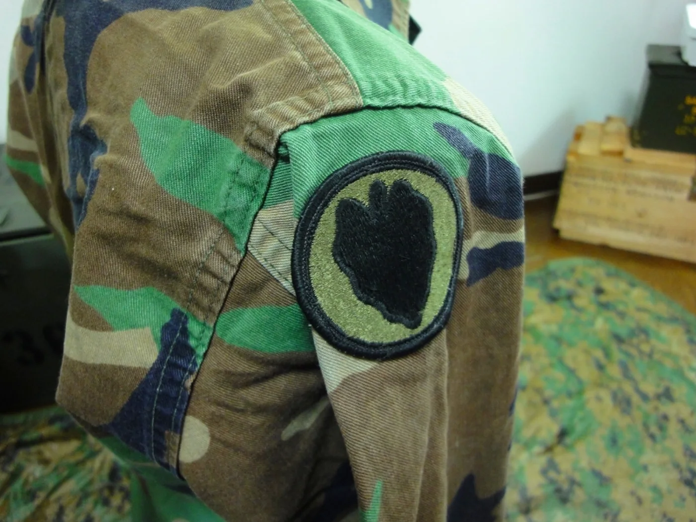 ミリタリーショップ 南国百貨店.COM|沖縄 U.S.ARMY 迷彩服 S-S ワッペン付き [ZZZ Q-1852] 記録写真7