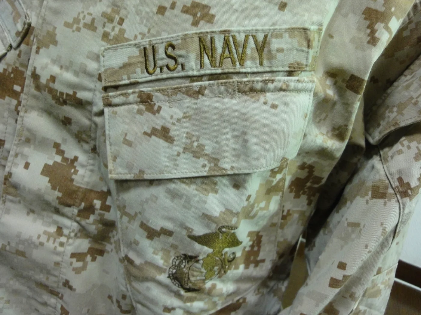 ミリタリーショップ 南国百貨店.COM|沖縄 NAVY マーパット デザート ジャケット M-R [ZZZ Q-1868 記録写真4