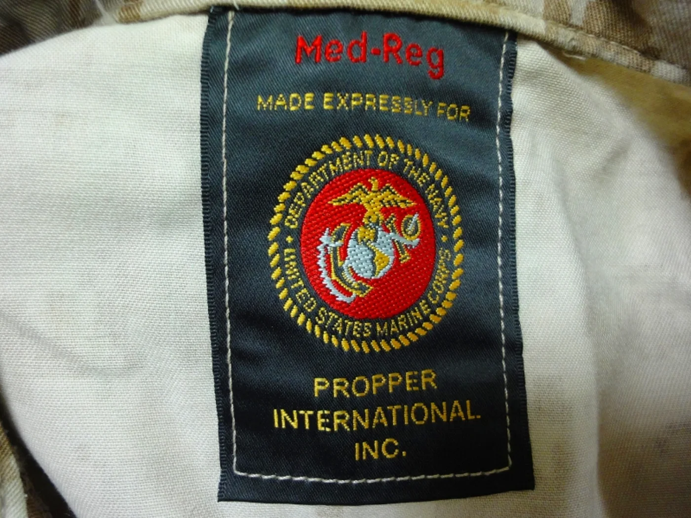 ミリタリーショップ 南国百貨店.COM|沖縄 NAVY マーパット デザート ジャケット M-R [ZZZ Q-1868 記録写真7