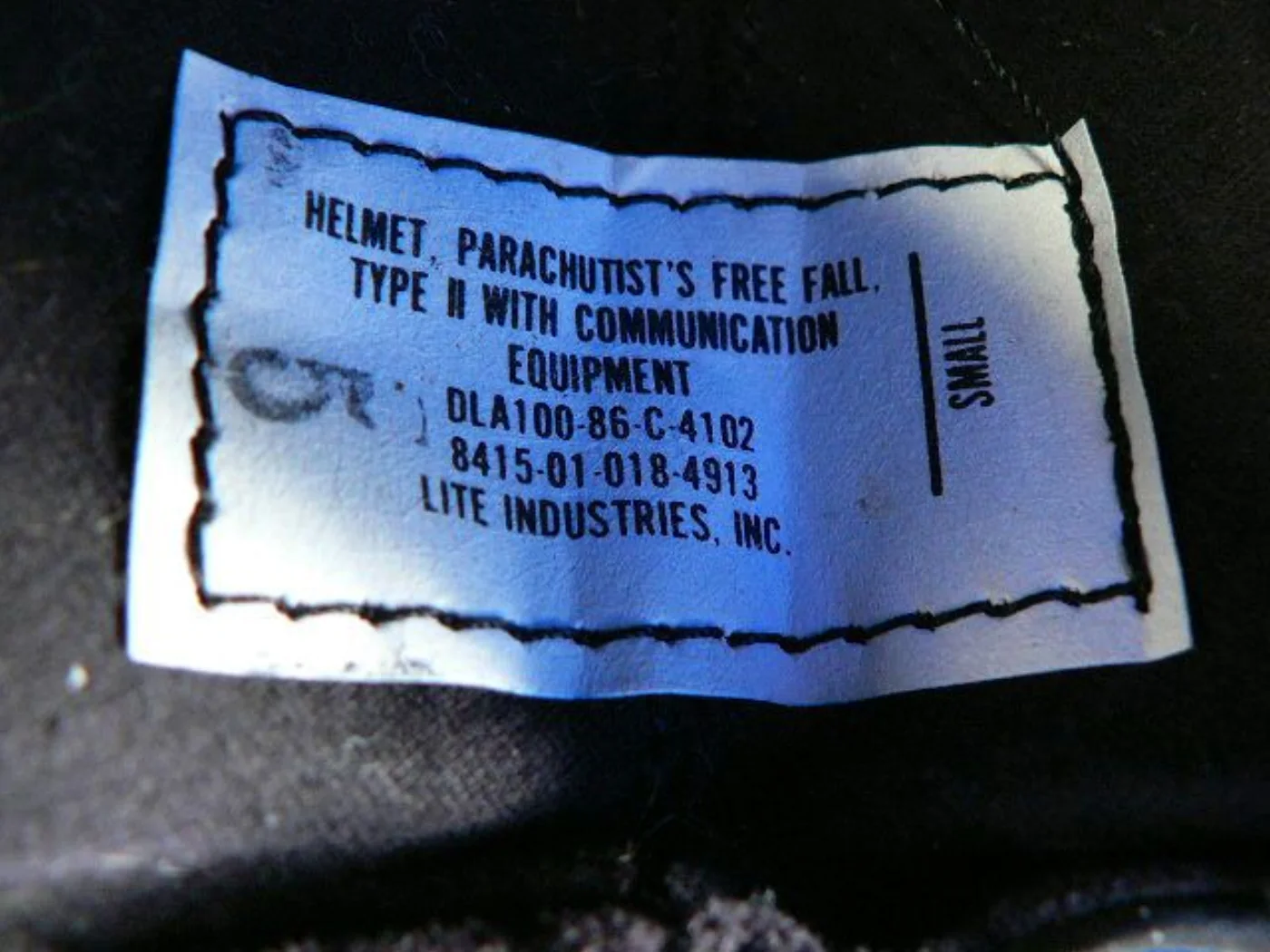 ミリタリーショップ 南国百貨店.COM|沖縄 HELMET PARACHUTISTS FREE FALL TYPE II 記録写真4