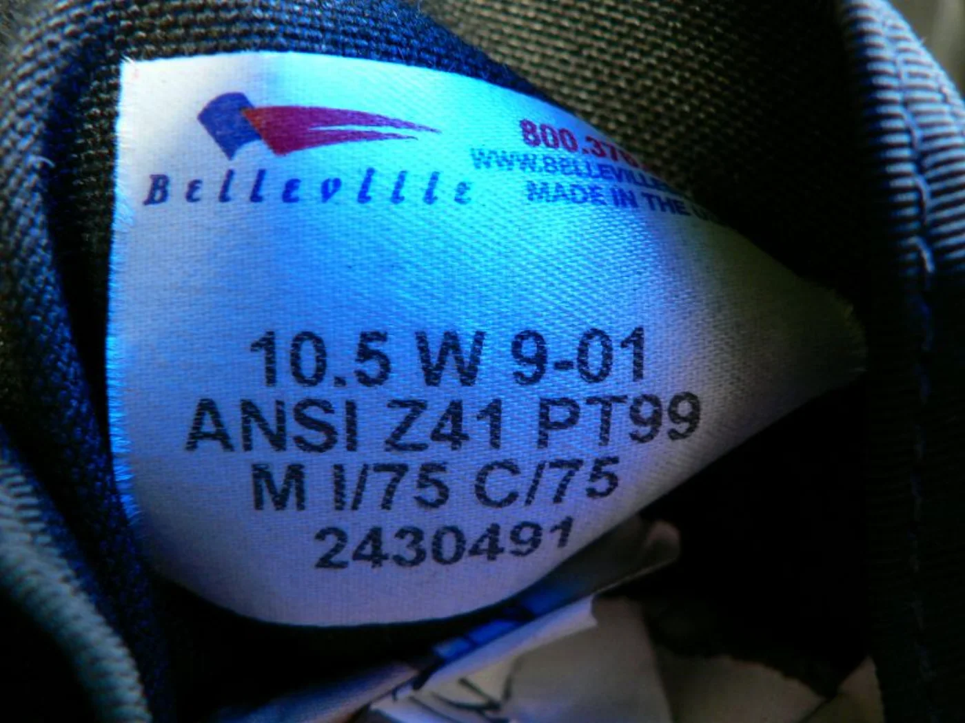 ミリタリーショップ 南国百貨店.COM|沖縄 Belleville コンバットブーツ 10.5W 未使用品 [B-496 記録写真6