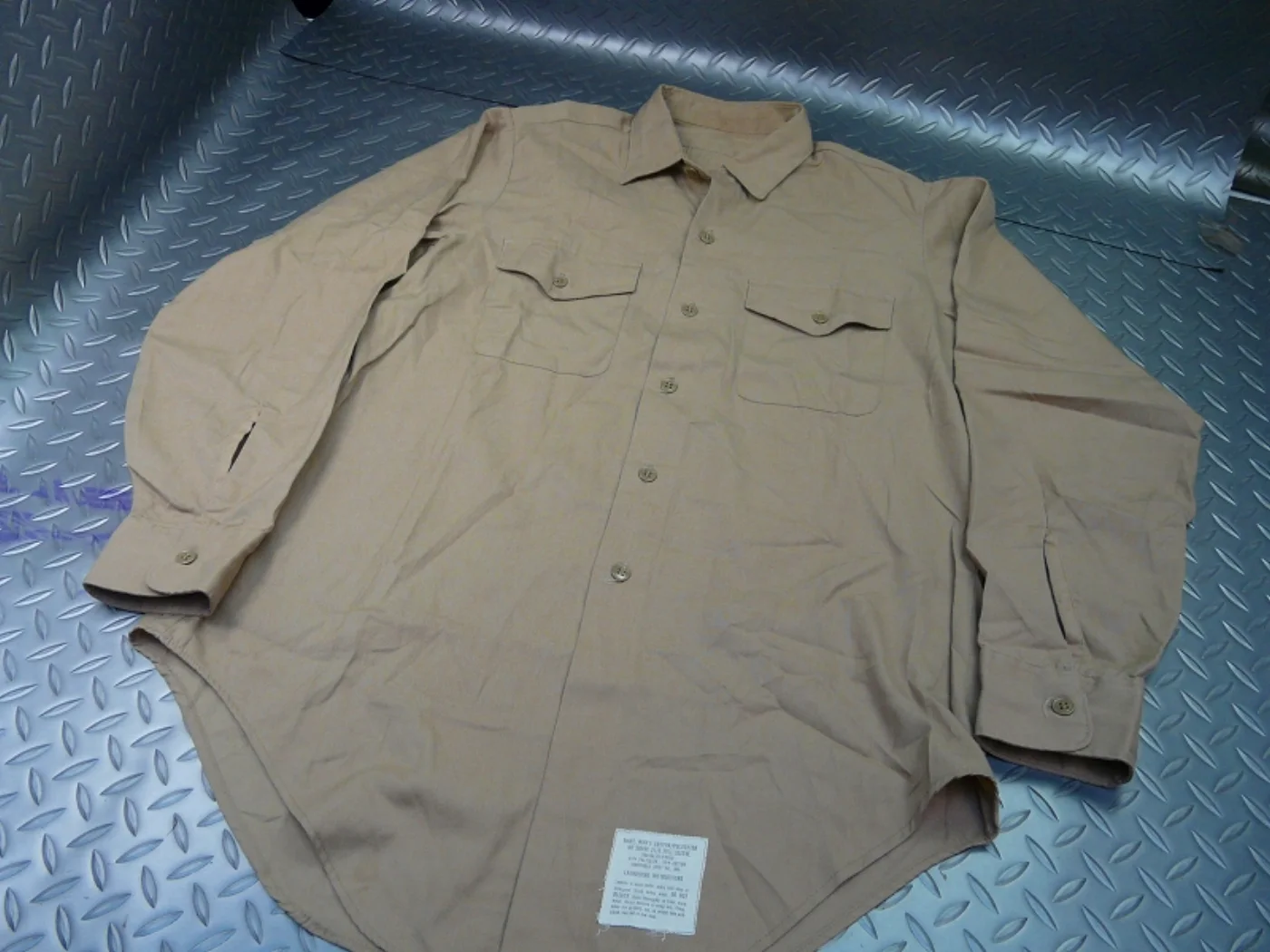 ミリタリーショップ 南国百貨店.COM|沖縄 SHIRT MANS DSA100-75 カーキシャツ [ZZ G-979 記録写真2