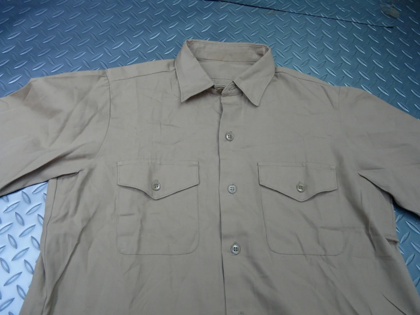ミリタリーショップ 南国百貨店.COM|沖縄 SHIRT MANS DSA100-75 カーキシャツ [ZZ G-979 記録写真3