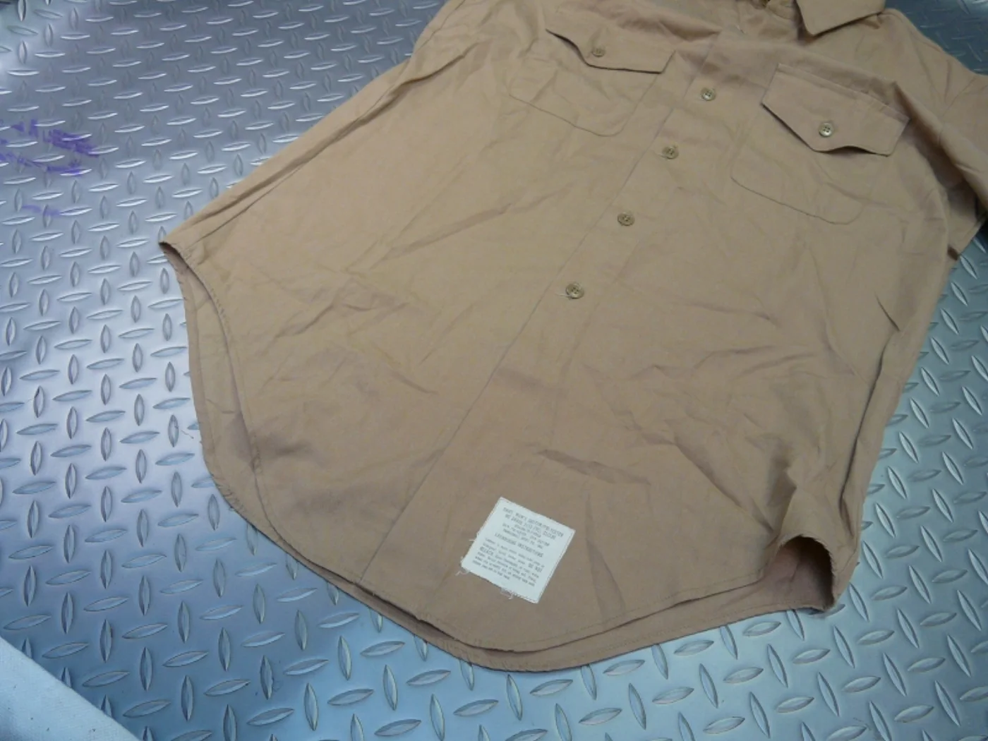 ミリタリーショップ 南国百貨店.COM|沖縄 SHIRT MANS DSA100-75 カーキシャツ [ZZ G-979 記録写真4