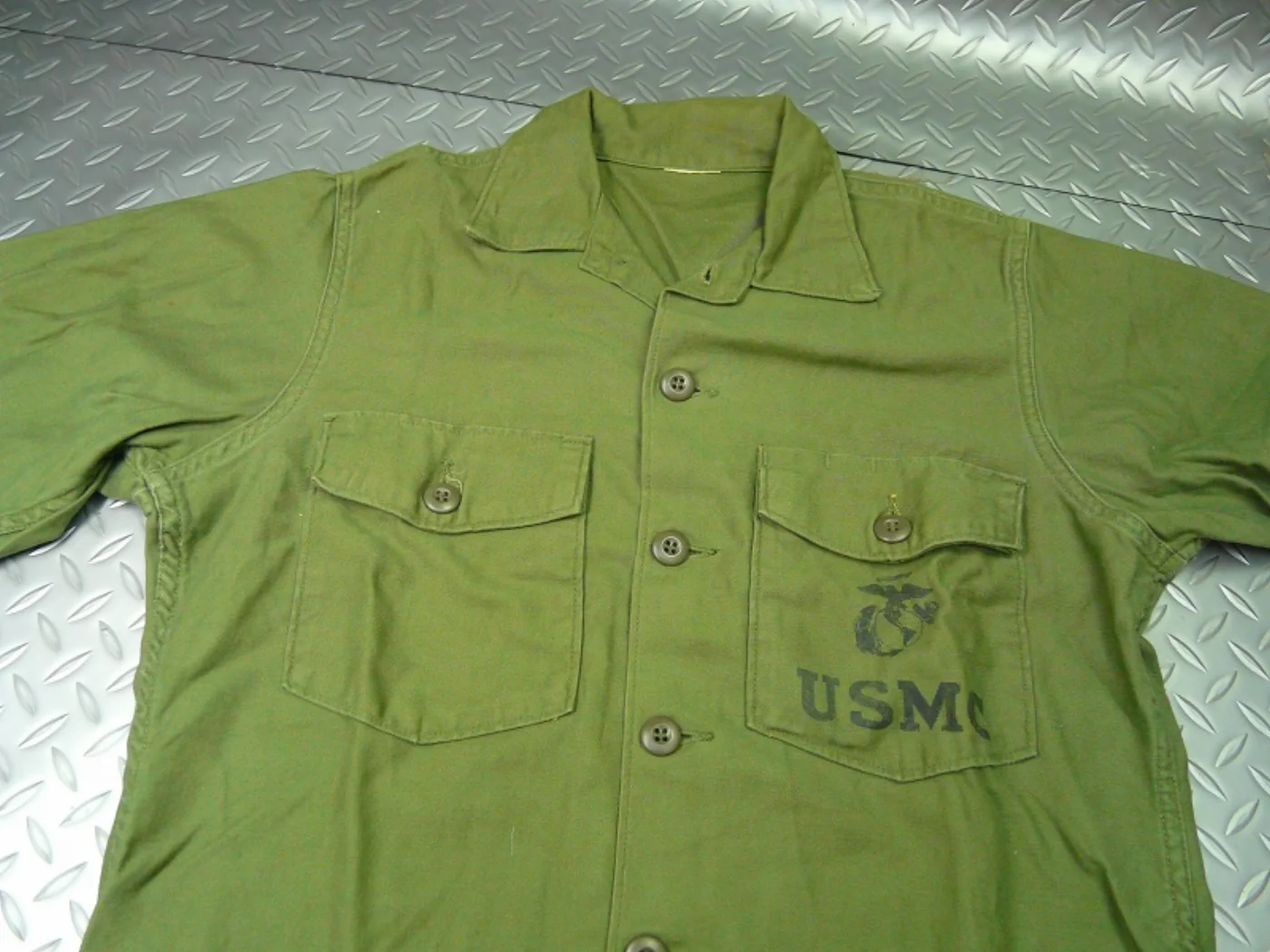 ミリタリーショップ 南国百貨店.COM|沖縄 USMC OD コットンシャツ [ZZ G-981] - USMC OD 記録写真3