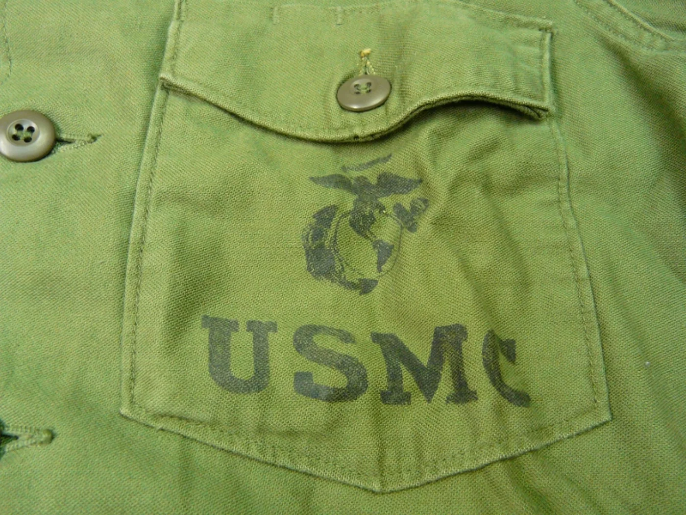 ミリタリーショップ 南国百貨店.COM|沖縄 USMC OD コットンシャツ [ZZ G-981] - USMC OD 記録写真4