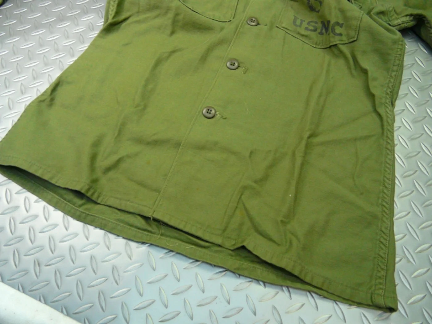 ミリタリーショップ 南国百貨店.COM|沖縄 USMC OD コットンシャツ [ZZ G-981] - USMC OD 記録写真6