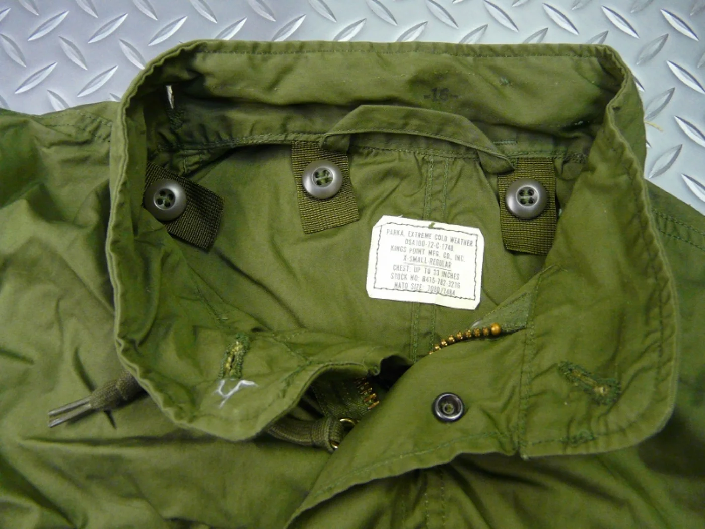 ミリタリーショップ 南国百貨店.COM|沖縄 PARKA EXTREME COLD WEATHER X-S-R [ZZ 記録写真8