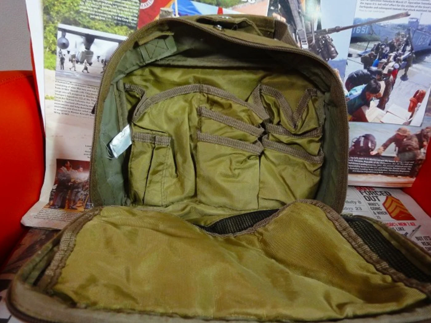 ミリタリーショップ 南国百貨店.COM|沖縄 USMC グローバルアンカー付き 小型バッグ [ZZ Q-1927] - 記録写真8