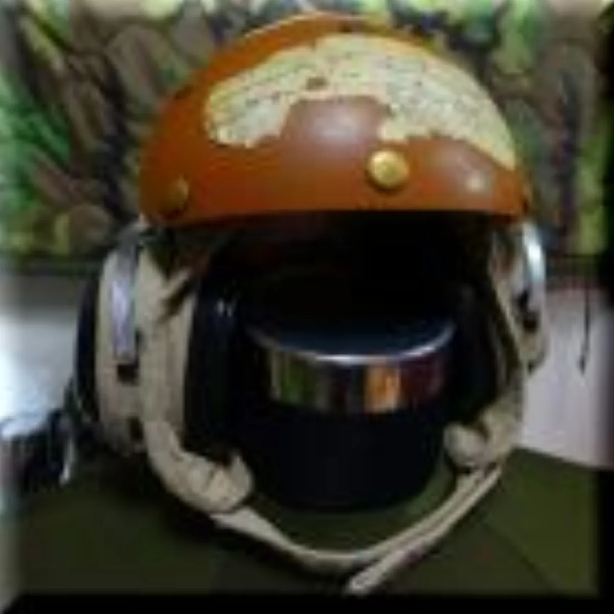 ミリタリーショップ 南国百貨店.COM|沖縄 NAVY デッキクルー ヘルメット 茶色 7(1/2) [Q-1930] 記録写真1