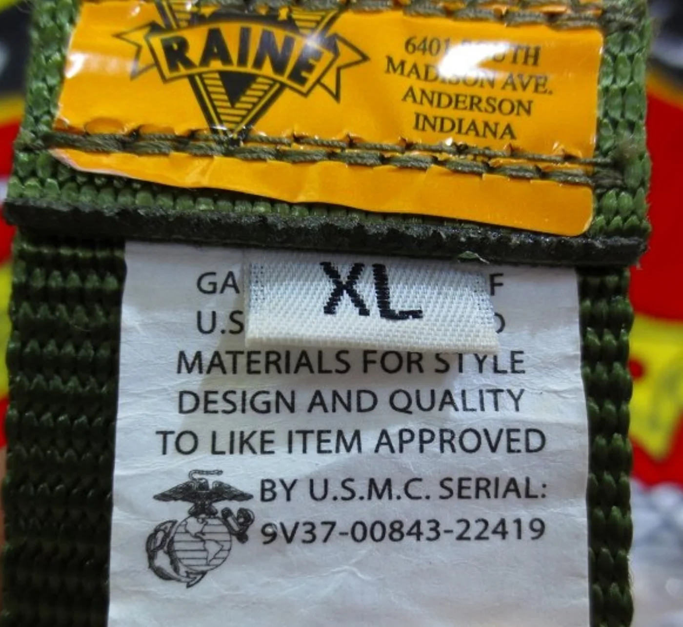 ミリタリーショップ 南国百貨店.COM|沖縄 USMC 官給品 OD ベルト ベルクロ付き XL [Q-1960] - 記録写真5