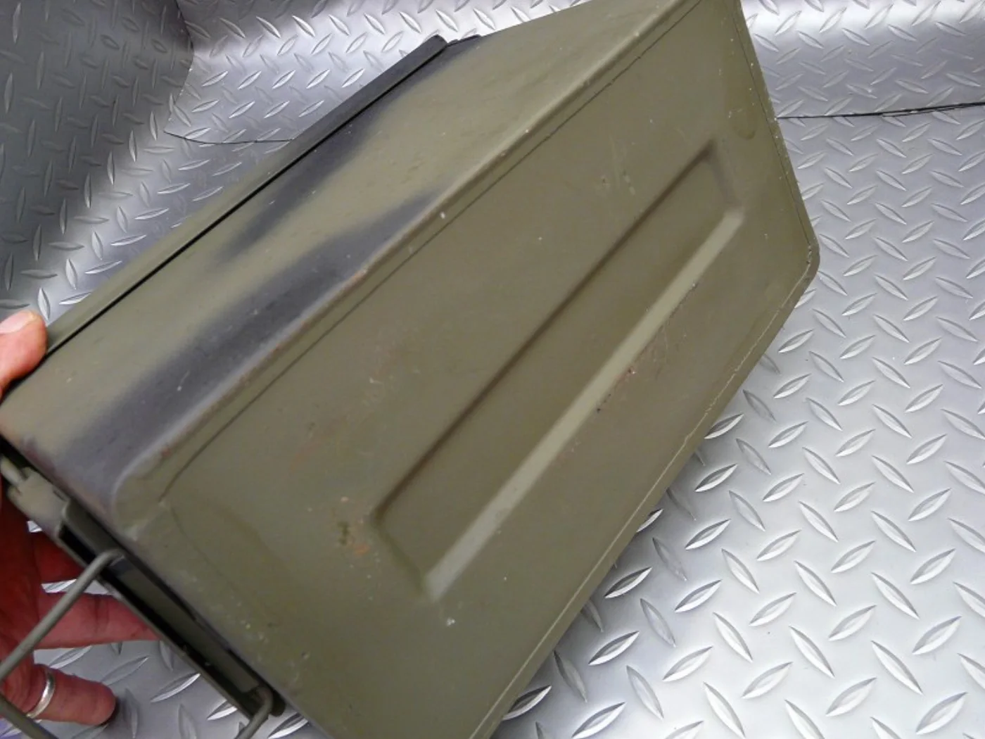 ミリタリーショップ 南国百貨店.COM|沖縄 AMMO BOX リペイント済 15x30x19cm [B-1342] - 記録写真5