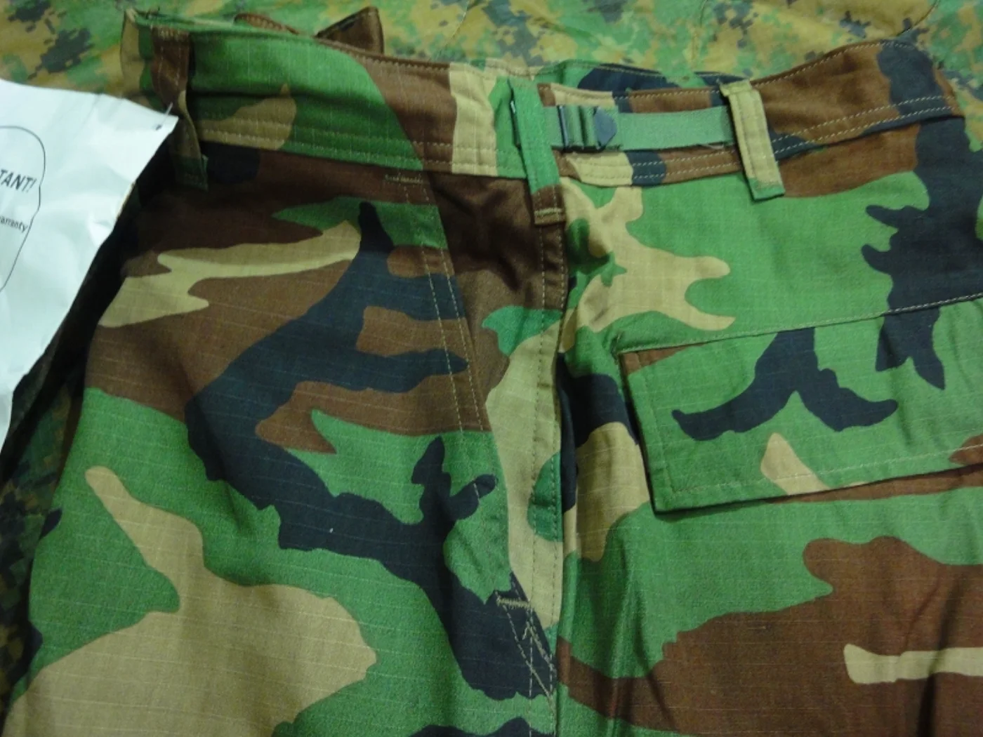 ミリタリーショップ 南国百貨店.COM|沖縄 BDU 迷彩パンツ 新品 M-L PX品 [Q-1843] - 米軍迷彩パ 記録写真3